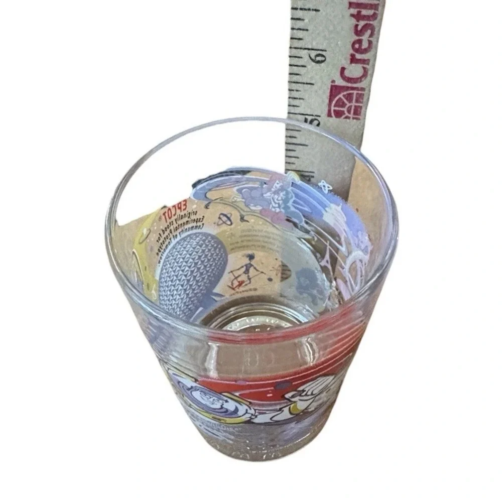 McDonald's Disney100 Collectible Glass Tumbler EPCOT Buzz Lightyear Belle Mickey